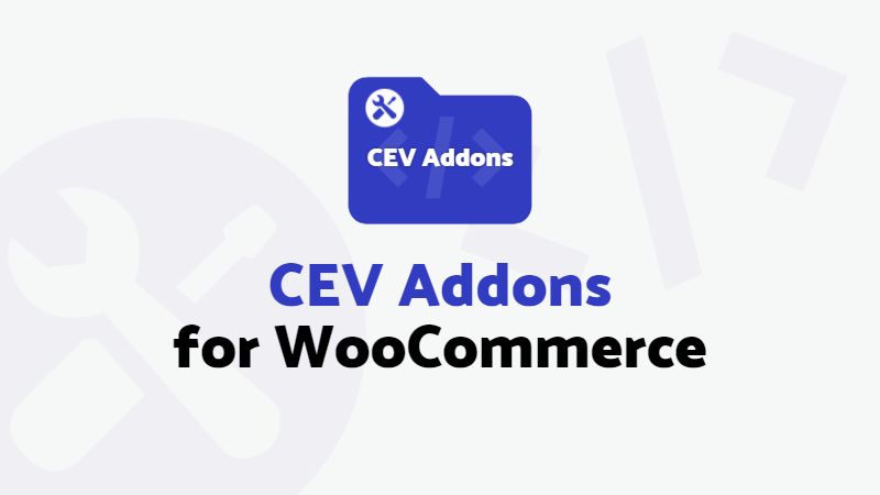 Plugin CEV Addons for WooCommerce