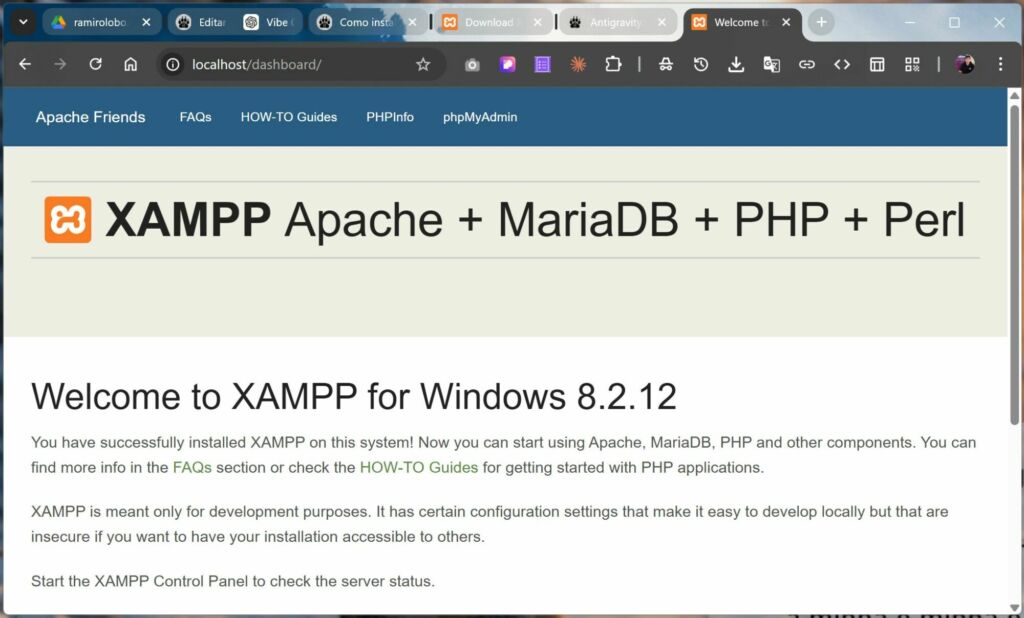 XAMPP localhost XAMPP localhost