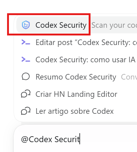 CodexSecurity_Plugin Codex Security: como usar IA para encontrar e corrigir vulnerabilidades no seu código 3