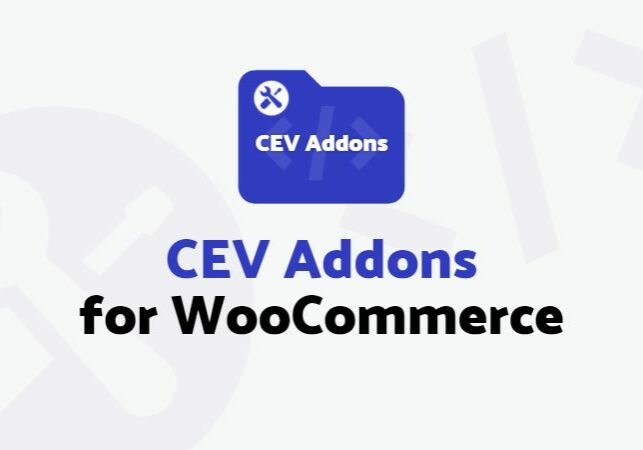 Plugin CEV Addons for WooCommerce